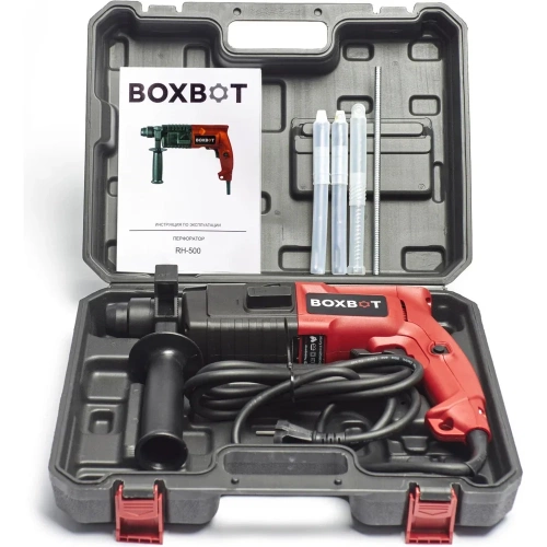 Перфоратор Boxbot 500 Вт, 1.7 Дж, кейс, буры в комплекте RH-500 900089.RH-500-2 фото 8 Перфоратор Boxbot 500 Вт, 1.7 Дж, кейс, буры в комплекте RH-500 900089.RH-500-2 фото 8