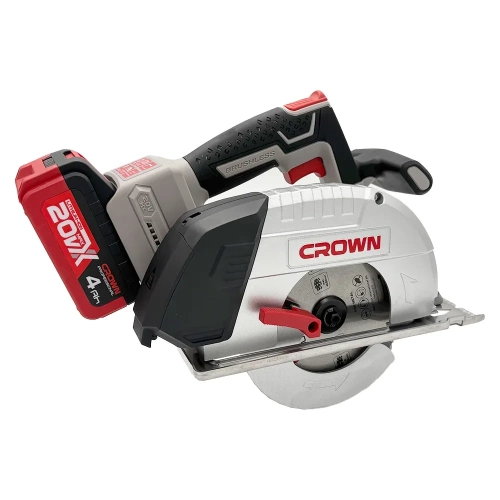 Пила дисковая по металлу аккумуляторная Crown BL CT25040-150HX-4 BMC фото 3