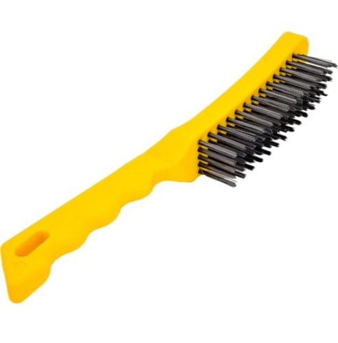 Щетка стальная Biber 70915 пятирядная с пластиковой ручкой фото 3