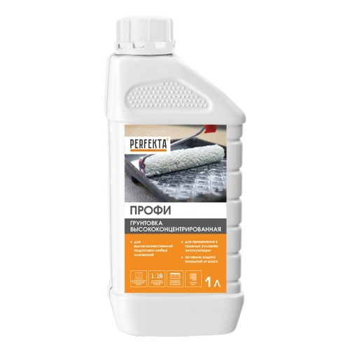 Грунтовка высококонцентрированная Perfekta Профи 1 л