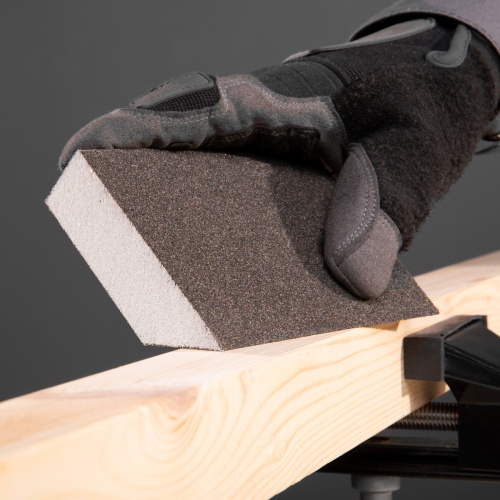 Губка для шлифования, 120 х 90 х 25 мм, трапеция, мягкая, P 60 Matrix фото 8