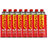 Газ углеводородный сжиженный GASOLINA в баллоне всесезонный ТМ  220г, набор 8 штук ГЗг-10/0-220-Т08