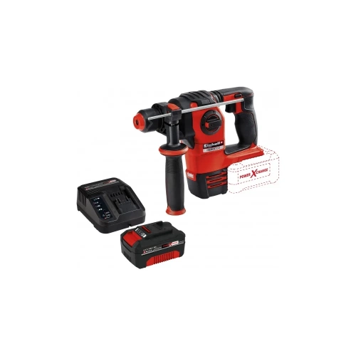Аккумуляторный перфоратор Einhell PXC HEROCCO 18В,BL,3 режима,2,2Дж,20мм + 1 акк.4Ач 18В + ЗУ 3А 4513900SET фото 7