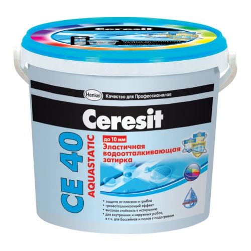 Затирка цементная Ceresit CE 40 Aquastatic Киви 2 кг фото 3