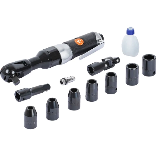 Трещотка пневматическая AIRLINE 1/2" 61Нм с головками 13пр. (9-19мм) кейс ATAZ021 фото 3 Трещотка пневматическая AIRLINE 1/2" 61Нм с головками 13пр. (9-19мм) кейс ATAZ021 фото 3