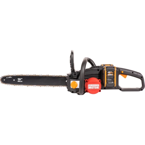 Аккумуляторная цепная пила WORX NITRO , 40В 40см бесщеточная, 4.0Ач х2, ЗУ 2А, коробка WG385E Аккумуляторная цепная пила WORX NITRO , 40В 40см бесщеточная, 4.0Ач х2, ЗУ 2А, коробка WG385E