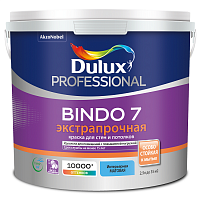 Краска для стен и потолков Dulux Professional Bindo 7 экстрапрочная база BW матовая 2,5 л