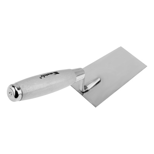 Кельма из нержавеющей стали, 120 х 79 мм, деревянная ручка Matrix фото 2