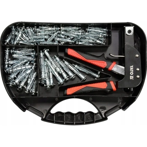 Пистолет для установки дюбелей Молли YATO +60 дюбелей YT-51451 фото 3 Пистолет для установки дюбелей Молли YATO +60 дюбелей YT-51451 фото 3