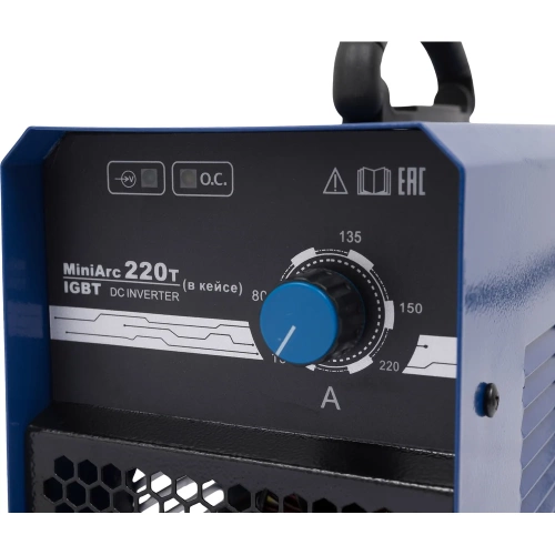 Инверторный сварочный аппарат (220 А; 2+1.5 м; ПВ 60%) Richip MiniArc 220T (в кейсе) фото 5