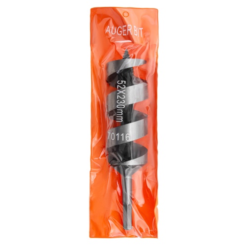 Сверло по дереву шнековое, 52 х 230 мм, шестигранный хвостовик Matrix фото 4 Сверло по дереву шнековое, 52 х 230 мм, шестигранный хвостовик Matrix фото 4