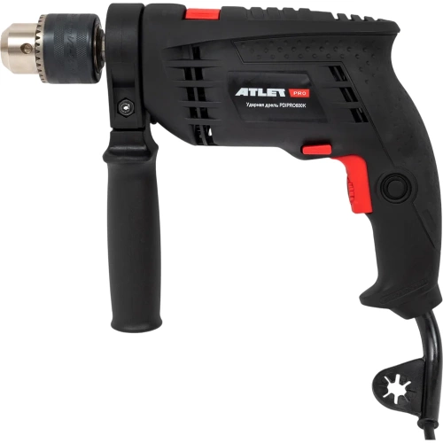 Профессиональная ударная дрель ATLET PRO PDIPRO600K 600 Вт ключевой патрон фото 3