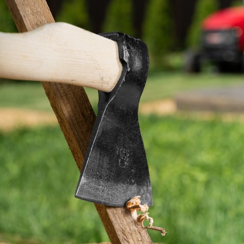 Топор кованный, в сборе, 890/1200 г, деревянное топорище, 500 мм, АО, фото 12