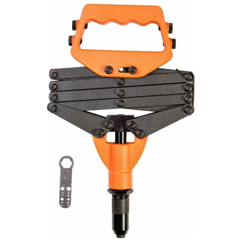 Заклепочник Harden 800 мм, гармошка, усиленный, CR-MO, заклепки 3,2-4,0-4,8-6,4 мм 610114 фото 4