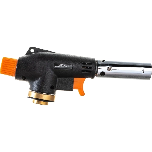 Газовая горелка Airline на резьбовой баллон, пьезоподжиг, анти-вспышка, 16х5,5х3 см AGT-S-03