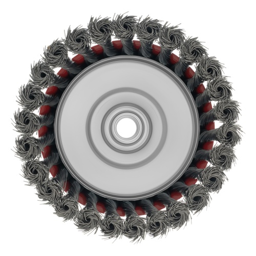 Щетка для УШМ, 125 мм, М14, "чашка", крученая проволока 0.5 мм Matrix фото 4