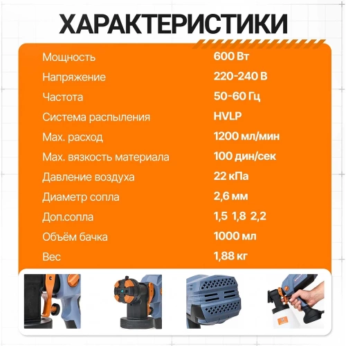 Краскопульт электрический профессиональный Polyecs P-90 фото 4 Краскопульт электрический профессиональный Polyecs P-90 фото 4