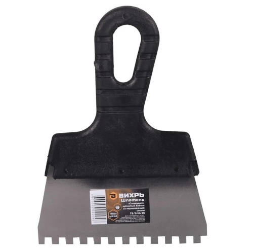 Шпатель зубчатый Вихрь 73/3/2/25 150 мм зуб 6х6 мм