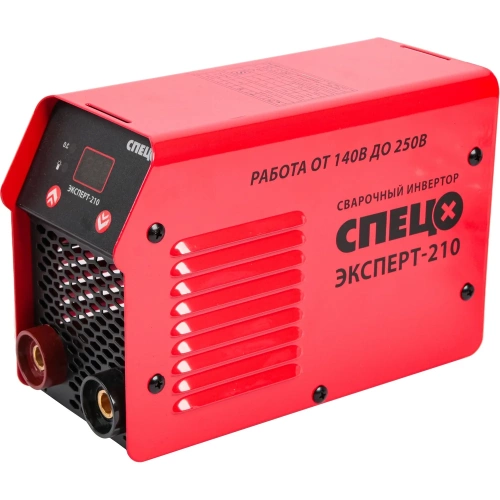 Инвертор сварочный Спец ЭКСПЕРТ-210,дисплей, сенсорное управление, 1*230В, 20-210А,электр.1,6-5мм (акс.в компл.+щиток сварщика+щетка-молоток) СПЕЦ-3473 фото 4 Инвертор сварочный Спец ЭКСПЕРТ-210,дисплей, сенсорное управление, 1*230В, 20-210А,электр.1,6-5мм (акс.в компл.+щиток сварщика+щетка-молоток) СПЕЦ-3473 фото 4