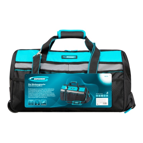 Сумка для инструмента, 500х280х290мм, выдвижная рукоятка, колеса, наплечный ремень Gross фото 13