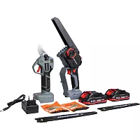 Аккумуляторный бесщеточный набор Profipower 2в1 ProfiSet-2G20 (Li-ion-2шт 20В, 2.0Ач, З/У, в кейсе, E0099, E0216) E0217