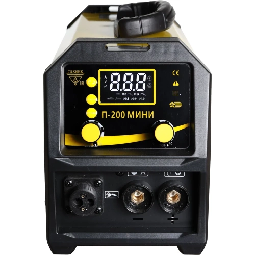 Полуавтомат ТД Техник ТЕХНИК П-200 МИНИ 200А 60%ПН 1кг СО2+ММА цифр. табло, съемная горелка, масса ,кабель 11 фото 3 Полуавтомат ТД Техник ТЕХНИК П-200 МИНИ 200А 60%ПН 1кг СО2+ММА цифр. табло, съемная горелка, масса ,кабель 11 фото 3