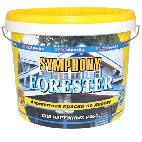 Краска фасадная по дереву Symphony Forester 0-01100269 база А 1/0,9 л