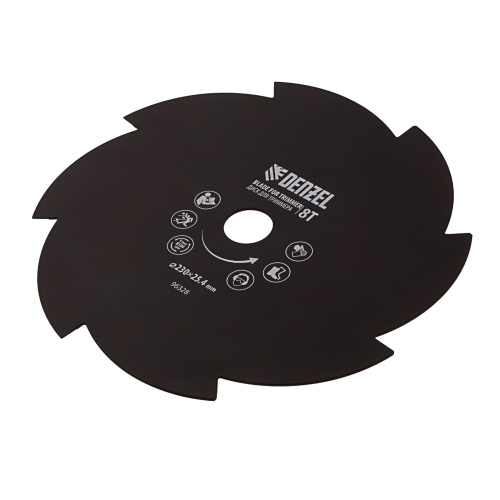 Диск для триммера, 230 х 25.4 мм, толщина 1.6 мм, 8 лезвий Denzel Диск для триммера, 230 х 25.4 мм, толщина 1.6 мм, 8 лезвий Denzel