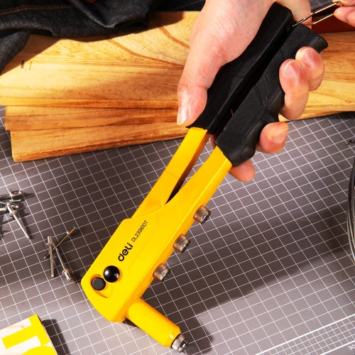 Ручной заклепочник DELI DL236910T + 60 шт заклепок (2,4–3,2–4,0–4,8 мм) 98413 фото 7 Ручной заклепочник DELI DL236910T + 60 шт заклепок (2,4–3,2–4,0–4,8 мм) 98413 фото 7