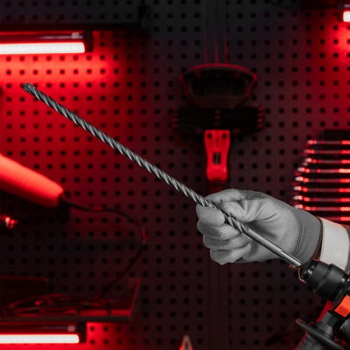 Бур по бетону, 12 x 400 мм, SDS PLUS c крестовой пластиной MATRIX фото 7