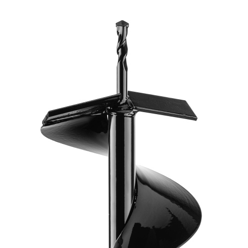 Шнек для грунта E-150, диаметр 150 мм, длина 800 мм,соединение 20 мм, несъемный нож Denzel фото 5