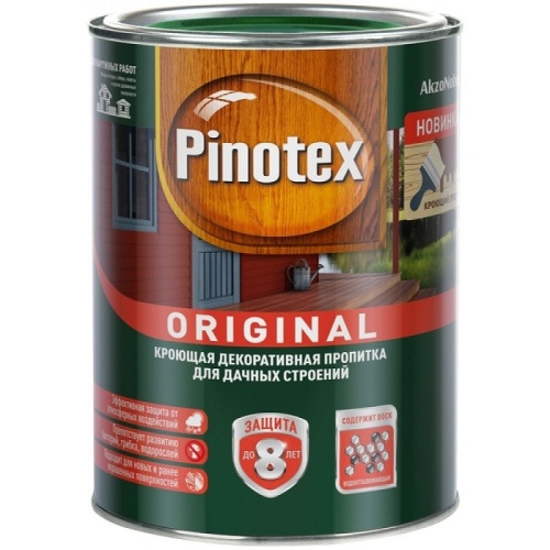Пропитка для древесины Pinotex Original база BW 0,9 л