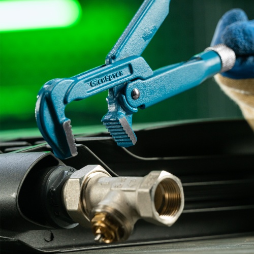 Ключ трубный рычажный №0, 3/4", литой, тип "L" Сибртех фото 10