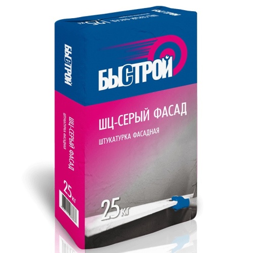 Штукатурка фасадная Быстрой ШЦ-белый фасад 25 кг