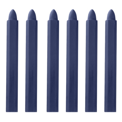 Мелки разметочные восковые синие, 120 мм, коробка 6 шт Matrix