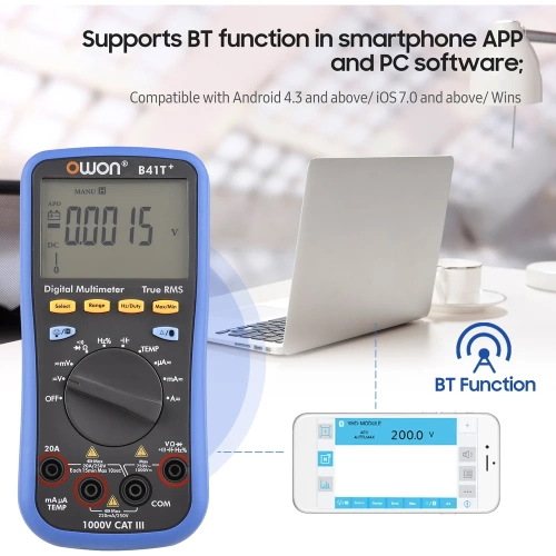 Цифровой мультиметр OWON B41T+ OW103 фото 10 Цифровой мультиметр OWON B41T+ OW103 фото 10
