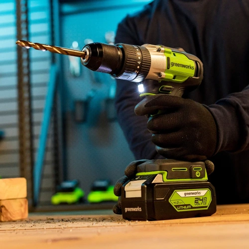 Аккумуляторная дрель-шуруповерт GreenWorks GD24DD60K2 3704107UA фото 8 Аккумуляторная дрель-шуруповерт GreenWorks GD24DD60K2 3704107UA фото 8