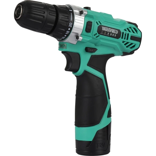 Дрель аккумуляторная TRUSTFIELD 12В, 20Нм, БЗП 10мм, 2 ск., 0-350/0-1350об/мин, 2 акб 1.5Ач,ЗУ ETCD-12.2.1 Дрель аккумуляторная TRUSTFIELD 12В, 20Нм, БЗП 10мм, 2 ск., 0-350/0-1350об/мин, 2 акб 1.5Ач,ЗУ ETCD-12.2.1