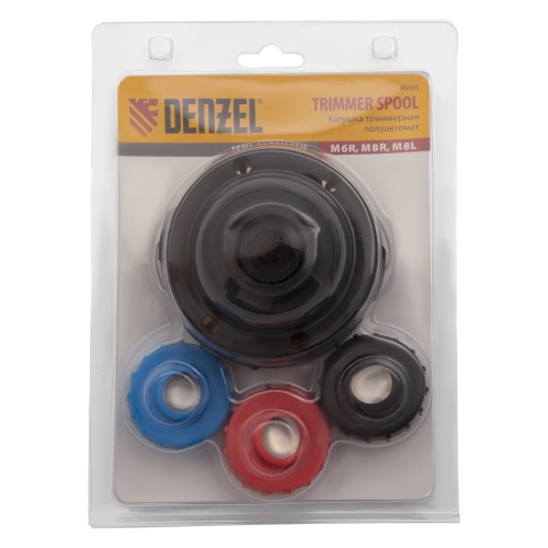 Катушка триммерная полуавтомат, шестигранник HEX х 15/6, болт М6 правый, М8 правый, М8 левый Denzel фото 6