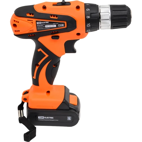 Аккумуляторная дрель-шуруповерт TDM ELECTRIC ДША-12-Л1 ТМ SQ1030-0201 фото 4