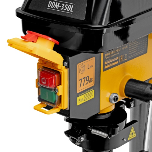 Станок сверлильный DDM-350L, 350 Вт, 13 мм, 5 ск., лазер, настольный Denzel фото 18