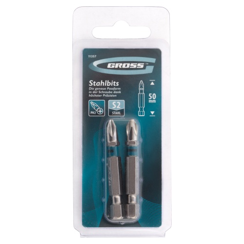 Бита РН2 х 50, сталь S2, 2 шт. Gross фото 6