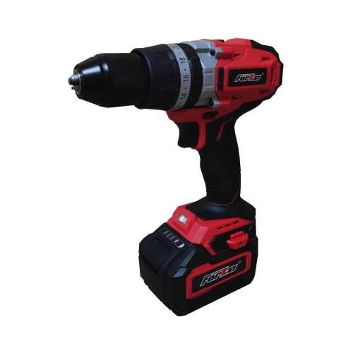 Аккумуляторная дрель FORZA 2 АКБ Li, 20В, 4А/ч, ком-кт свёрел и бит, кейс FZD7979SC фото 3