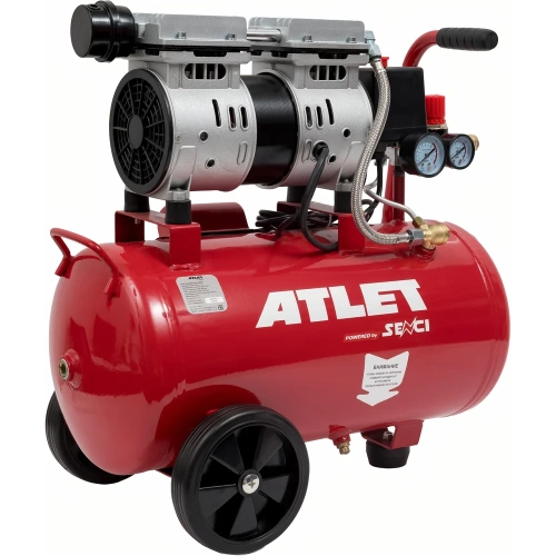 Поршневой безмасляный компрессор ATLET (24 л, 8 бар, 40 л/мин) SC-OF24L фото 4
