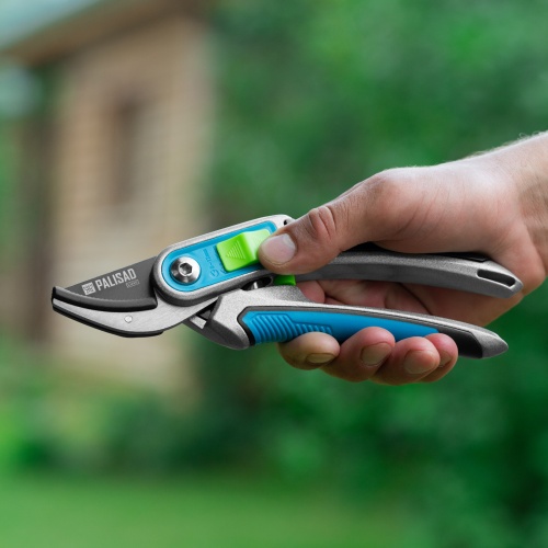 Секатор с наковальней, 215 мм, регулировка захвата, трехкомпонентные рукоятки, LUXE Palisad фото 10