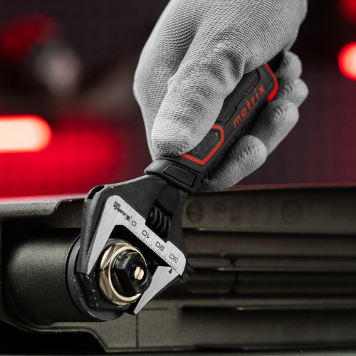 Ключ разводной, тонкие губки, фосфатированный, двухкомпонентная рукоятка, 150 мм, PRO Matrix фото 8