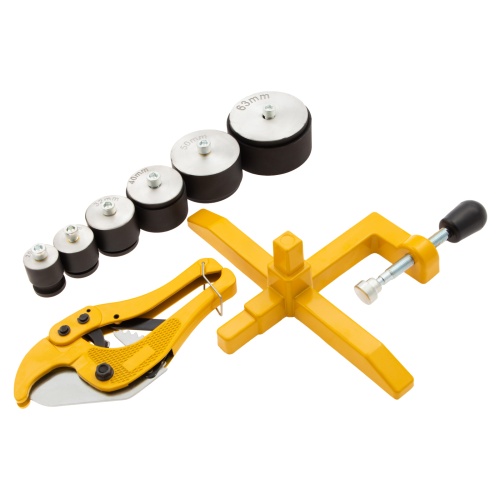 Аппарат для сварки пластиковых труб DWP-1500, 1500 Вт, 260-300 град, комплект насадок, 20-63 мм Denzel фото 5