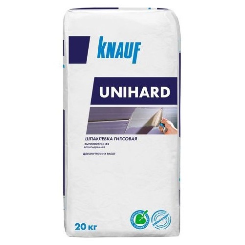 Шпаклевка гипсовая Knauf Унихард белая 20кг Шпаклевка гипсовая Knauf Унихард белая 20кг