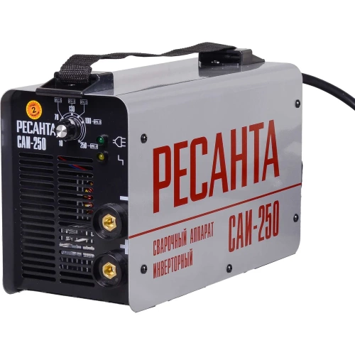 Инверторный сварочный аппарат в кейсе Ресанта САИ 250 65/23 Инверторный сварочный аппарат в кейсе Ресанта САИ 250 65/23