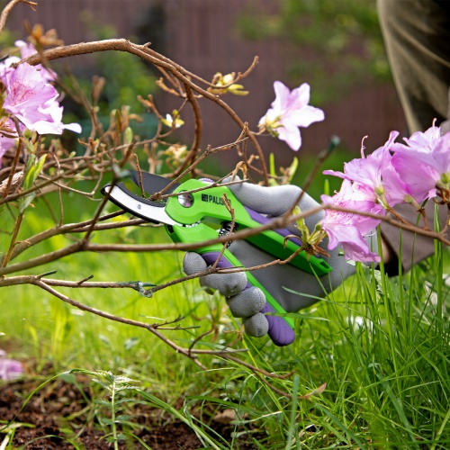 Секатор с наковальней, 210 мм, шестеренный привод, двухкомпонентные рукоятки, Palisad фото 12